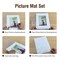 Falling in Art 25 Pack Acid-Free 16x20" White Picture Mats Board Show Kit for 11x14" Pictures